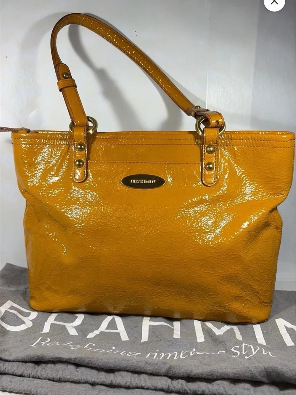 Brahmin shiny patent